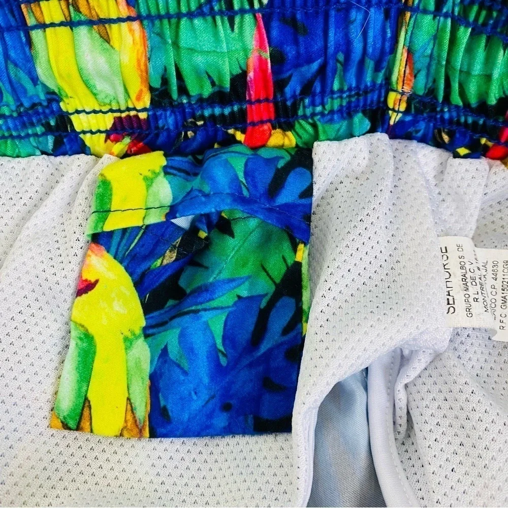 Seahorse Ambar Bird Short French Cut Swim Trunks Size L
